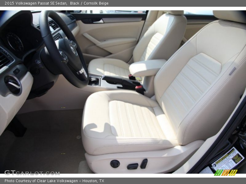 Black / Cornsilk Beige 2015 Volkswagen Passat SE Sedan