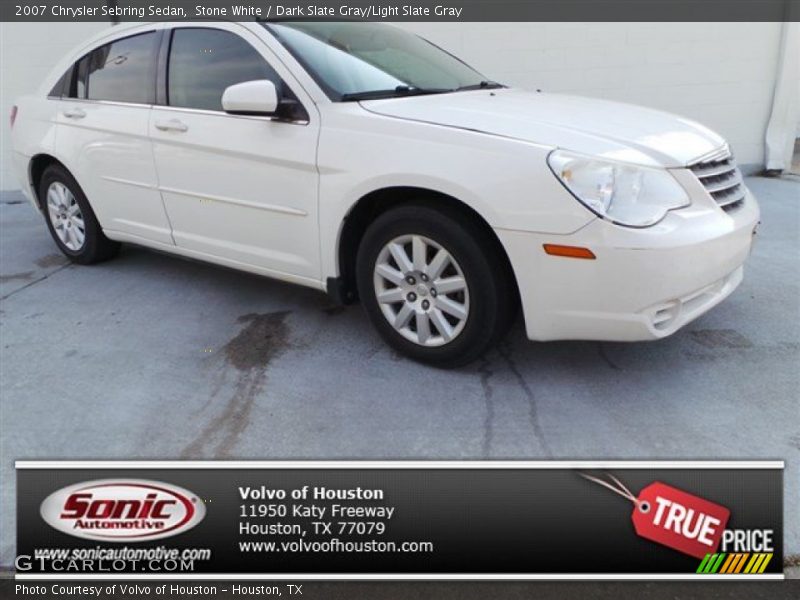 Stone White / Dark Slate Gray/Light Slate Gray 2007 Chrysler Sebring Sedan