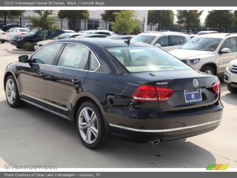 Black / Cornsilk Beige 2015 Volkswagen Passat SE Sedan