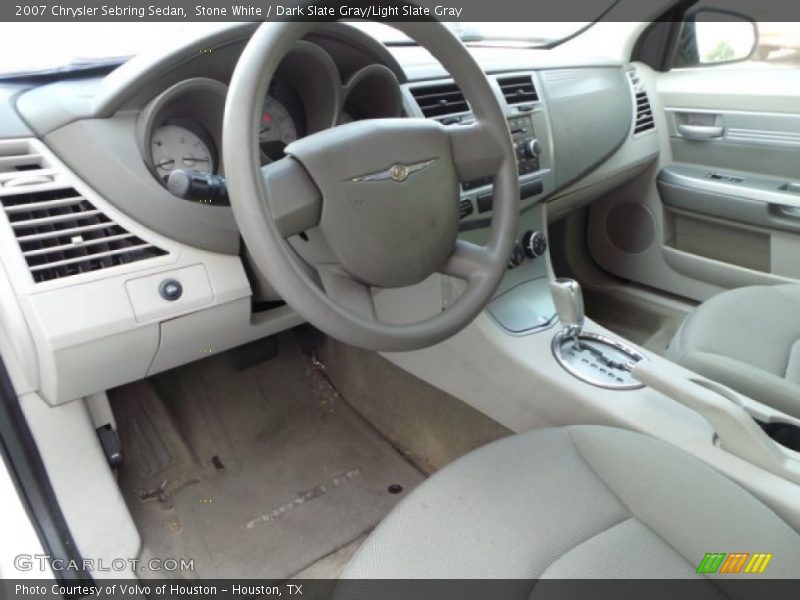 Stone White / Dark Slate Gray/Light Slate Gray 2007 Chrysler Sebring Sedan