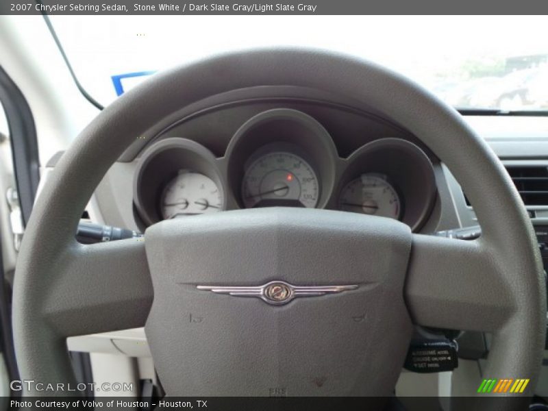 Stone White / Dark Slate Gray/Light Slate Gray 2007 Chrysler Sebring Sedan
