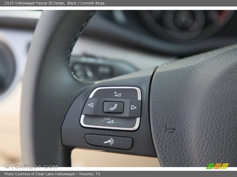 Black / Cornsilk Beige 2015 Volkswagen Passat SE Sedan