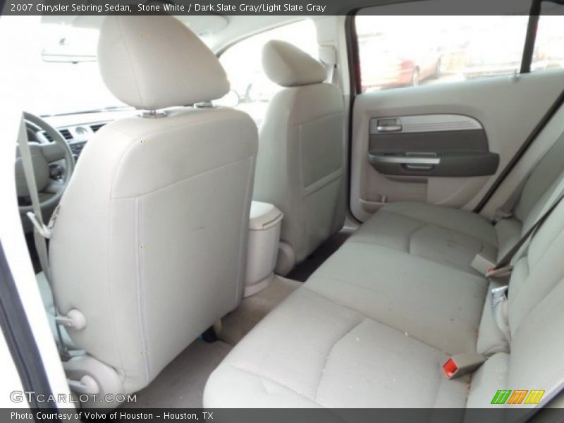 Stone White / Dark Slate Gray/Light Slate Gray 2007 Chrysler Sebring Sedan