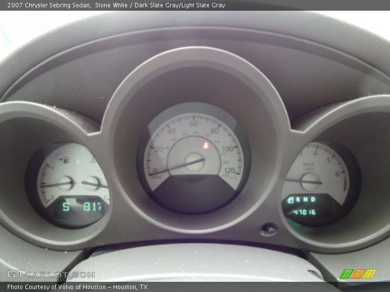 Stone White / Dark Slate Gray/Light Slate Gray 2007 Chrysler Sebring Sedan