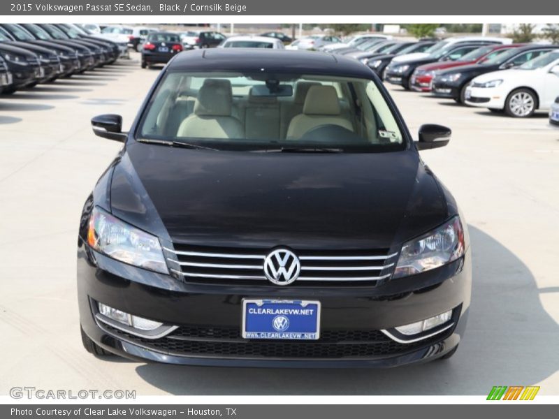 Black / Cornsilk Beige 2015 Volkswagen Passat SE Sedan
