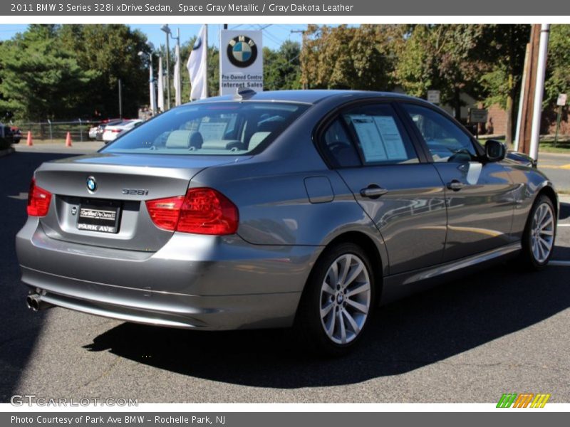 Space Gray Metallic / Gray Dakota Leather 2011 BMW 3 Series 328i xDrive Sedan