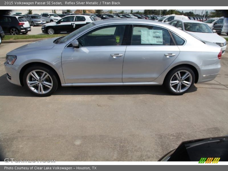 Reflex Silver Metallic / Titan Black 2015 Volkswagen Passat SE Sedan