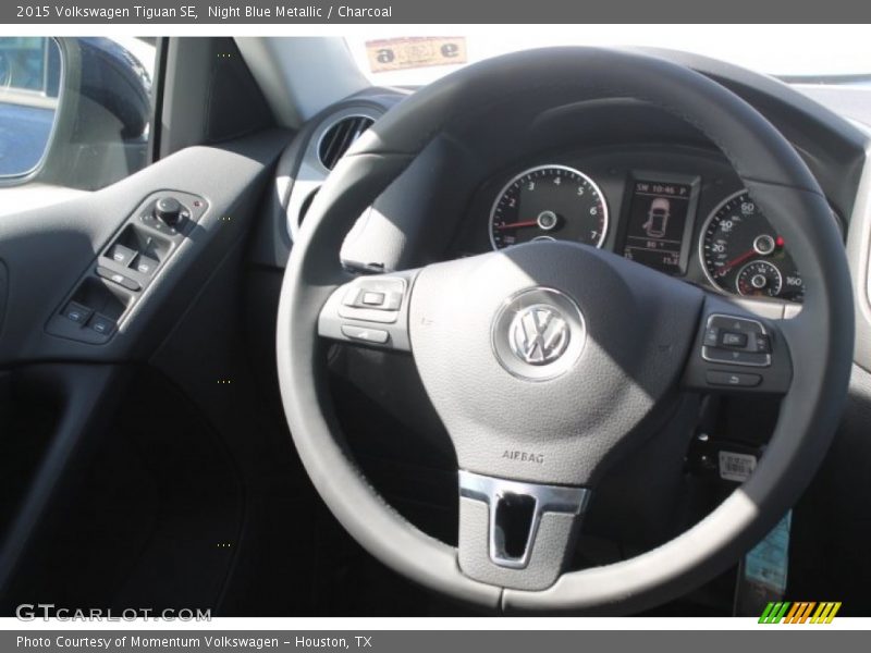 Night Blue Metallic / Charcoal 2015 Volkswagen Tiguan SE