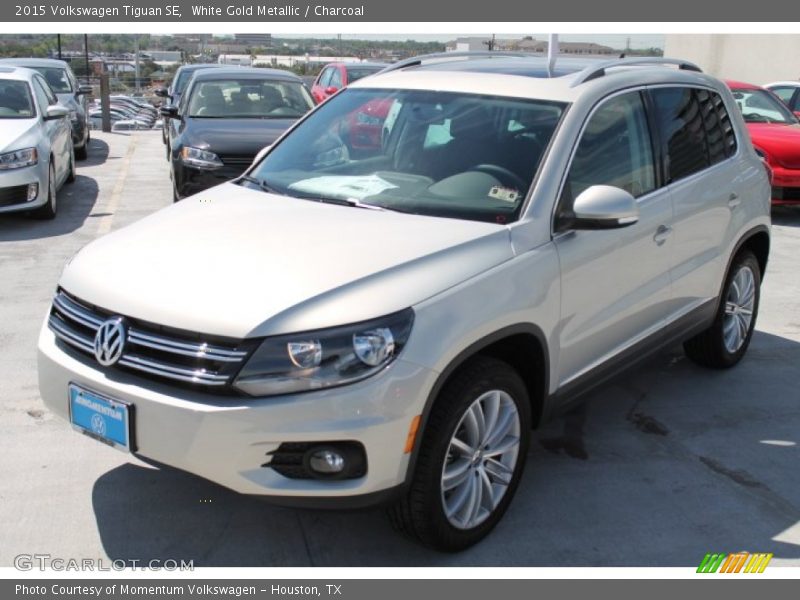 White Gold Metallic / Charcoal 2015 Volkswagen Tiguan SE