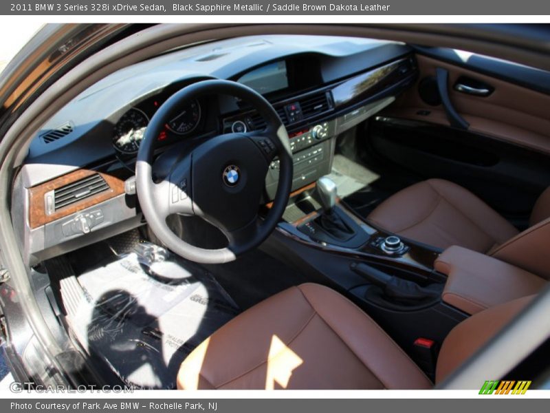 Black Sapphire Metallic / Saddle Brown Dakota Leather 2011 BMW 3 Series 328i xDrive Sedan