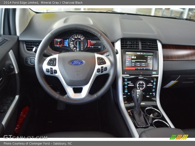 Mineral Gray / Charcoal Black 2014 Ford Edge Limited