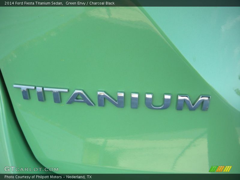 Green Envy / Charcoal Black 2014 Ford Fiesta Titanium Sedan