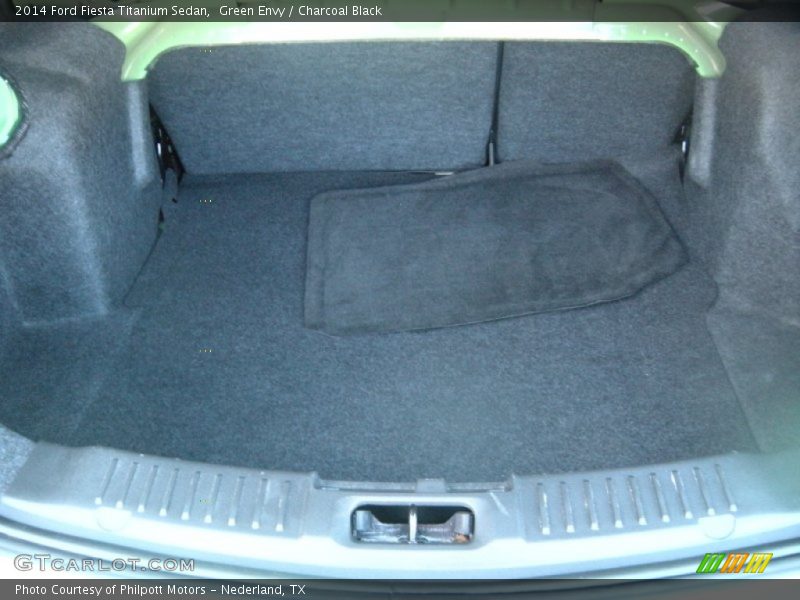 Green Envy / Charcoal Black 2014 Ford Fiesta Titanium Sedan