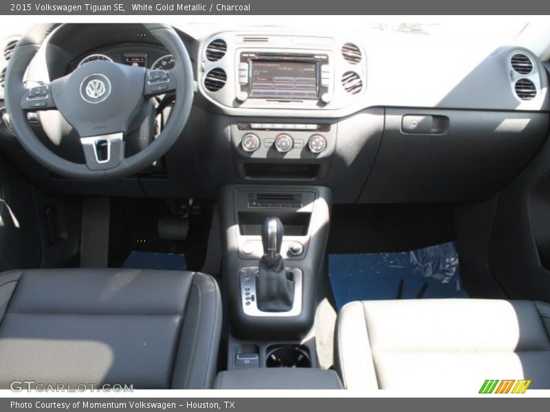 White Gold Metallic / Charcoal 2015 Volkswagen Tiguan SE
