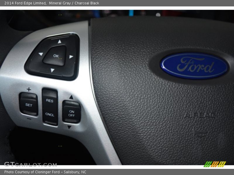 Mineral Gray / Charcoal Black 2014 Ford Edge Limited