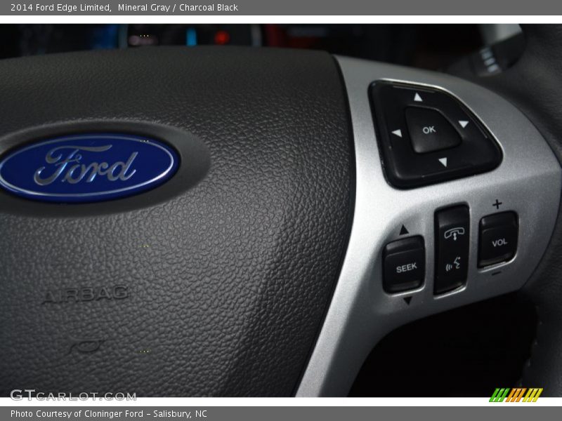 Mineral Gray / Charcoal Black 2014 Ford Edge Limited