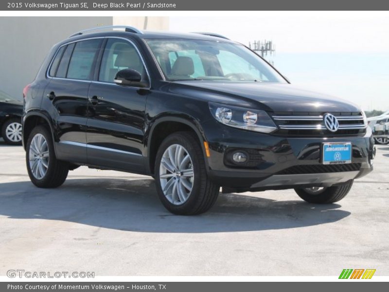 Deep Black Pearl / Sandstone 2015 Volkswagen Tiguan SE