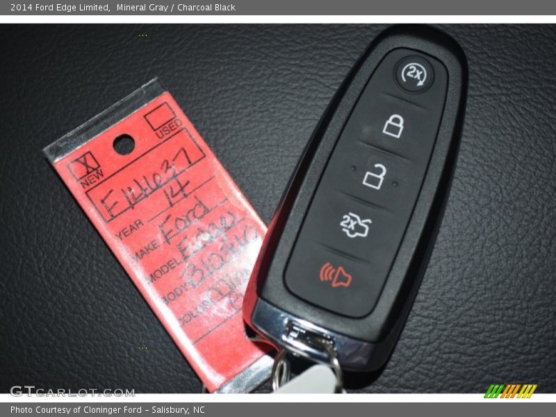 Mineral Gray / Charcoal Black 2014 Ford Edge Limited