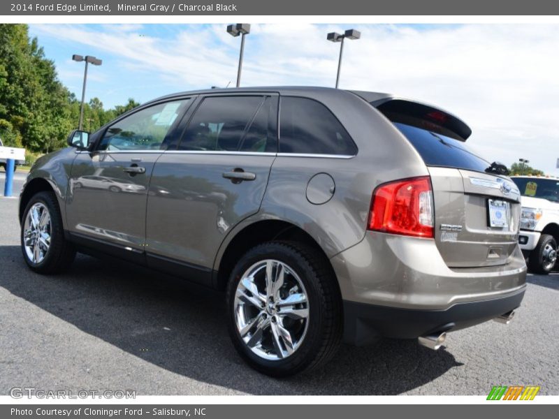 Mineral Gray / Charcoal Black 2014 Ford Edge Limited
