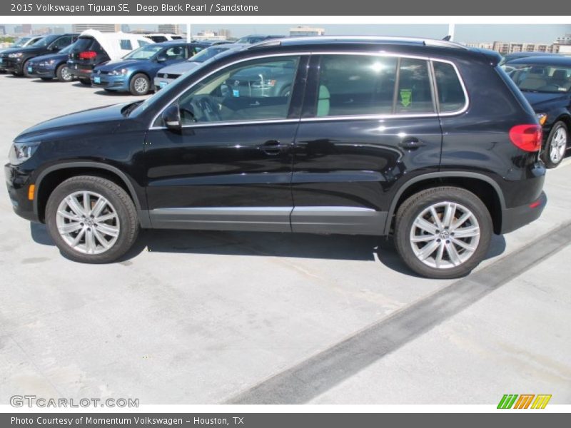 Deep Black Pearl / Sandstone 2015 Volkswagen Tiguan SE