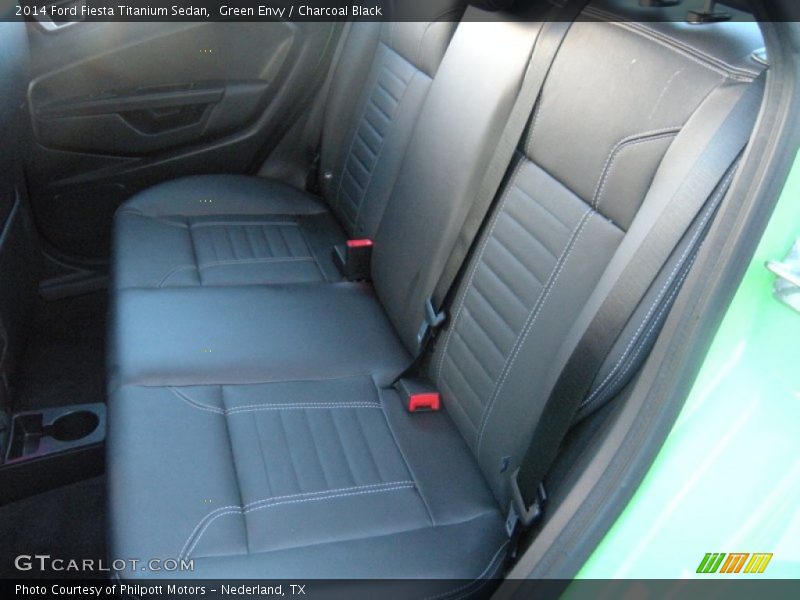 Green Envy / Charcoal Black 2014 Ford Fiesta Titanium Sedan
