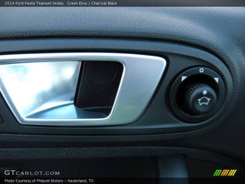 Green Envy / Charcoal Black 2014 Ford Fiesta Titanium Sedan