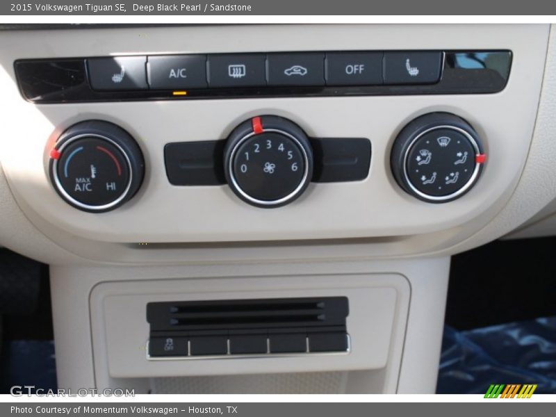 Deep Black Pearl / Sandstone 2015 Volkswagen Tiguan SE