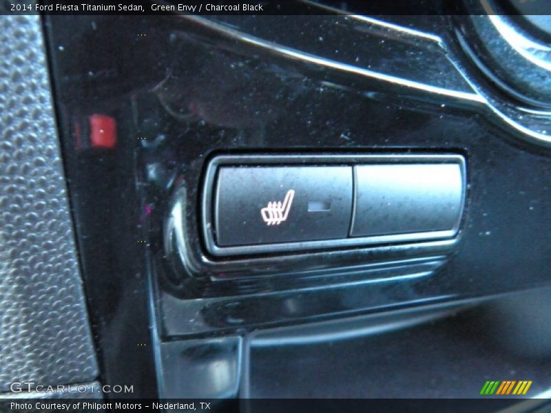 Green Envy / Charcoal Black 2014 Ford Fiesta Titanium Sedan