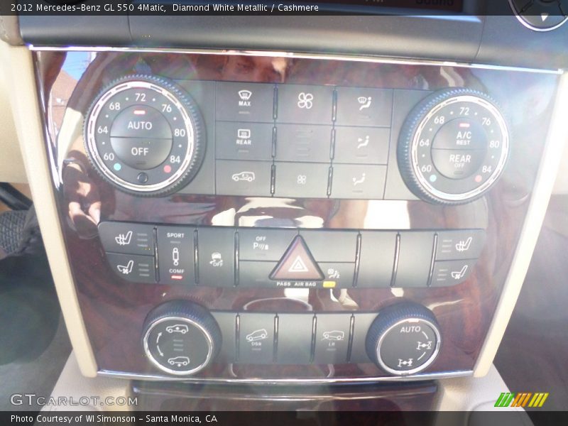 Diamond White Metallic / Cashmere 2012 Mercedes-Benz GL 550 4Matic