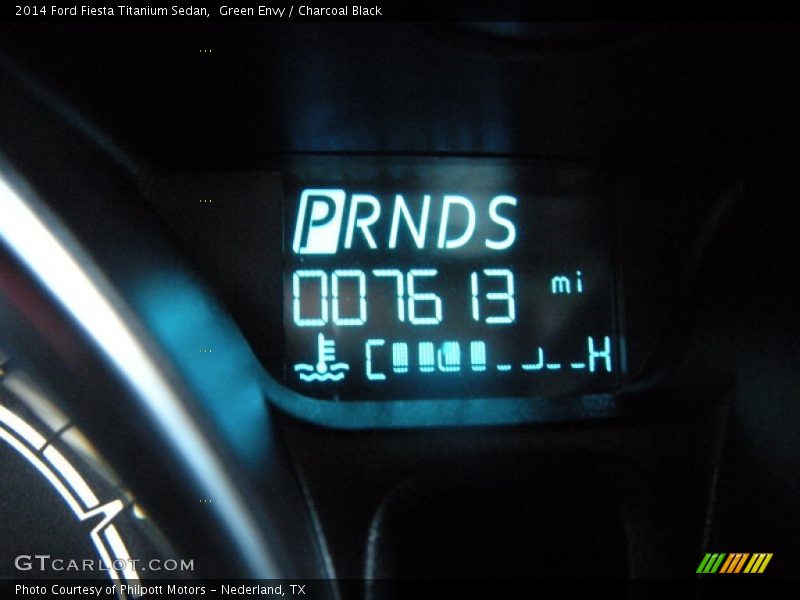 Green Envy / Charcoal Black 2014 Ford Fiesta Titanium Sedan