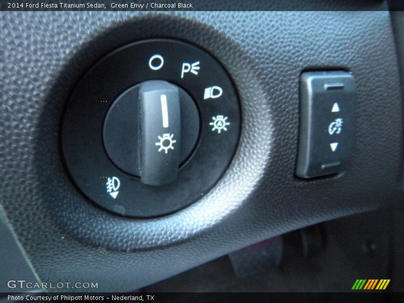 Green Envy / Charcoal Black 2014 Ford Fiesta Titanium Sedan