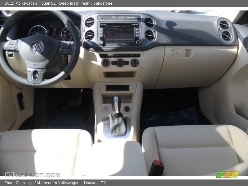 Deep Black Pearl / Sandstone 2015 Volkswagen Tiguan SE