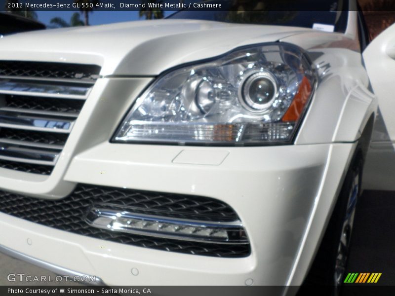 Diamond White Metallic / Cashmere 2012 Mercedes-Benz GL 550 4Matic