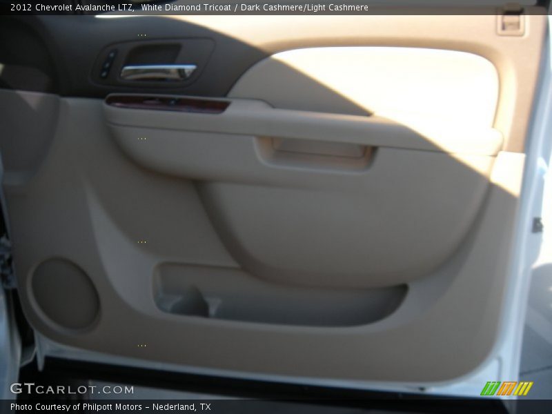 White Diamond Tricoat / Dark Cashmere/Light Cashmere 2012 Chevrolet Avalanche LTZ
