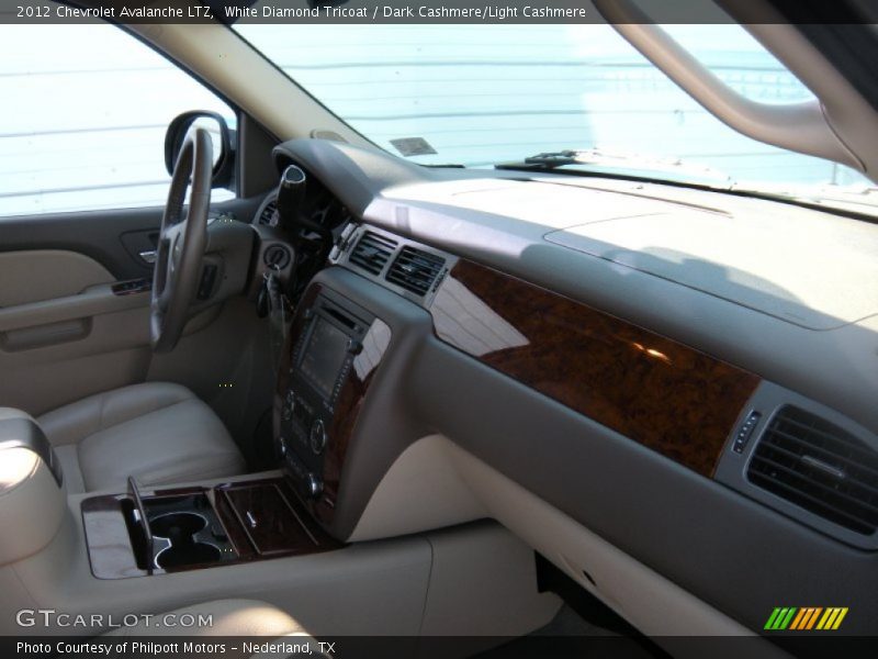 White Diamond Tricoat / Dark Cashmere/Light Cashmere 2012 Chevrolet Avalanche LTZ