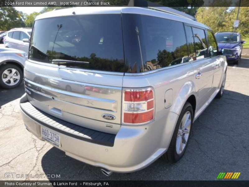 Ingot Silver / Charcoal Black 2014 Ford Flex Limited AWD