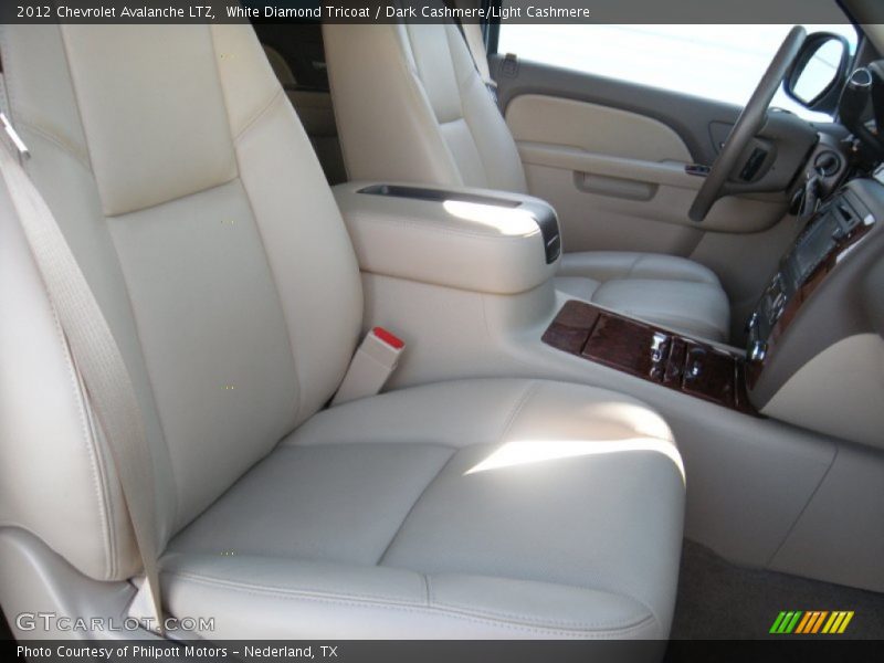 White Diamond Tricoat / Dark Cashmere/Light Cashmere 2012 Chevrolet Avalanche LTZ