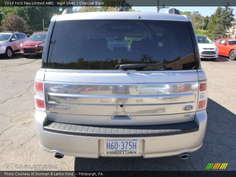 Ingot Silver / Charcoal Black 2014 Ford Flex Limited AWD