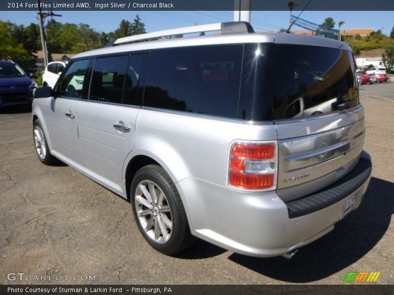 Ingot Silver / Charcoal Black 2014 Ford Flex Limited AWD