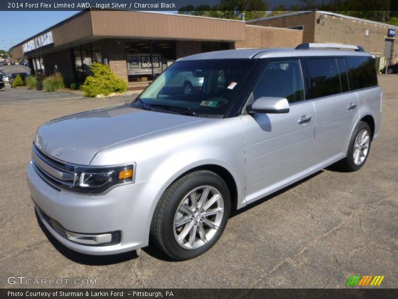 Ingot Silver / Charcoal Black 2014 Ford Flex Limited AWD