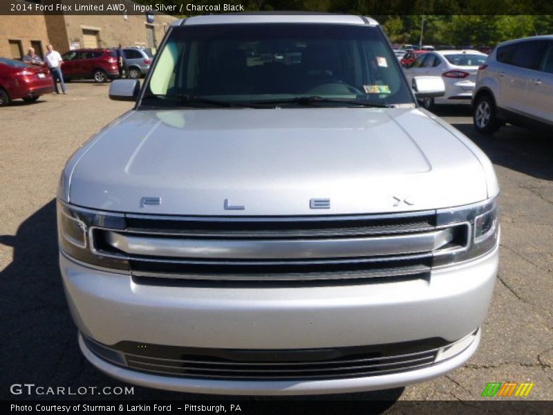 Ingot Silver / Charcoal Black 2014 Ford Flex Limited AWD