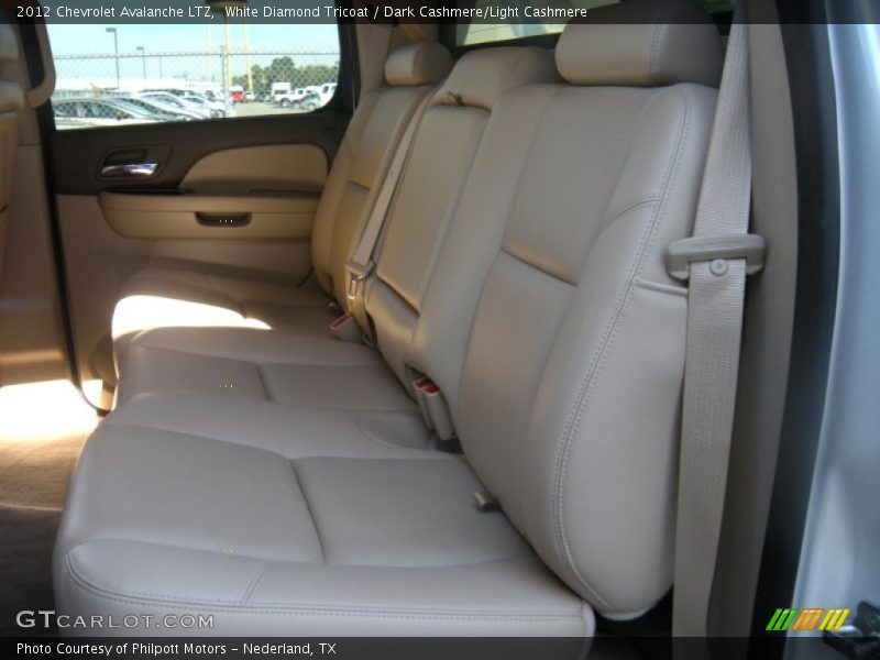 White Diamond Tricoat / Dark Cashmere/Light Cashmere 2012 Chevrolet Avalanche LTZ