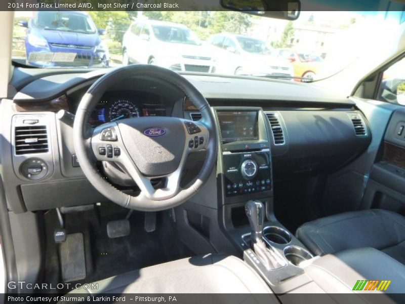 Ingot Silver / Charcoal Black 2014 Ford Flex Limited AWD