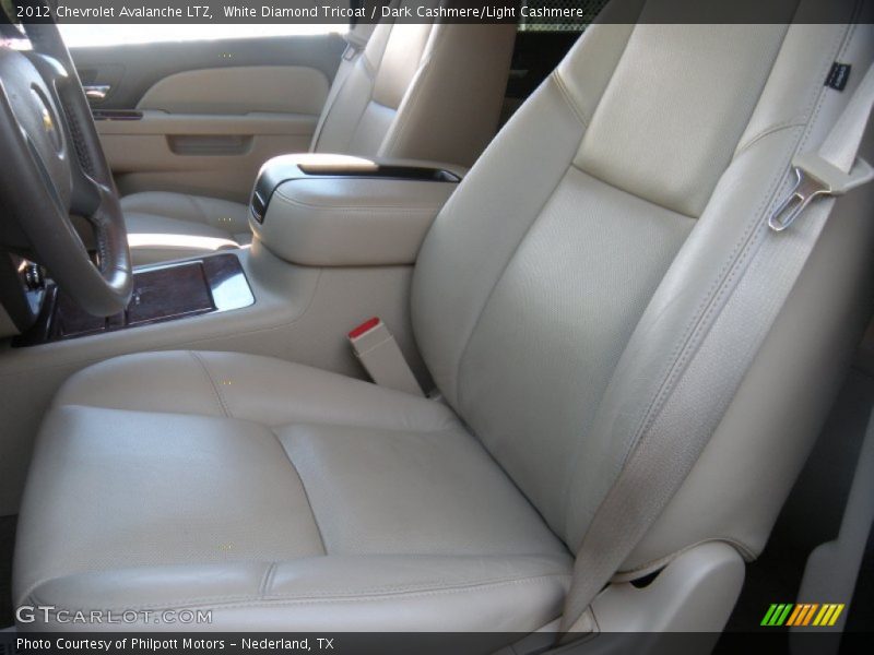 White Diamond Tricoat / Dark Cashmere/Light Cashmere 2012 Chevrolet Avalanche LTZ