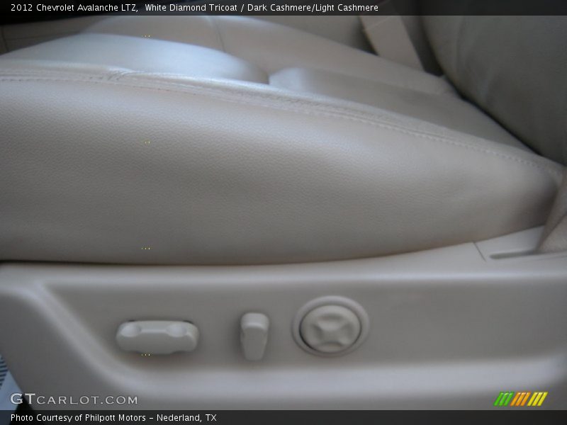 White Diamond Tricoat / Dark Cashmere/Light Cashmere 2012 Chevrolet Avalanche LTZ