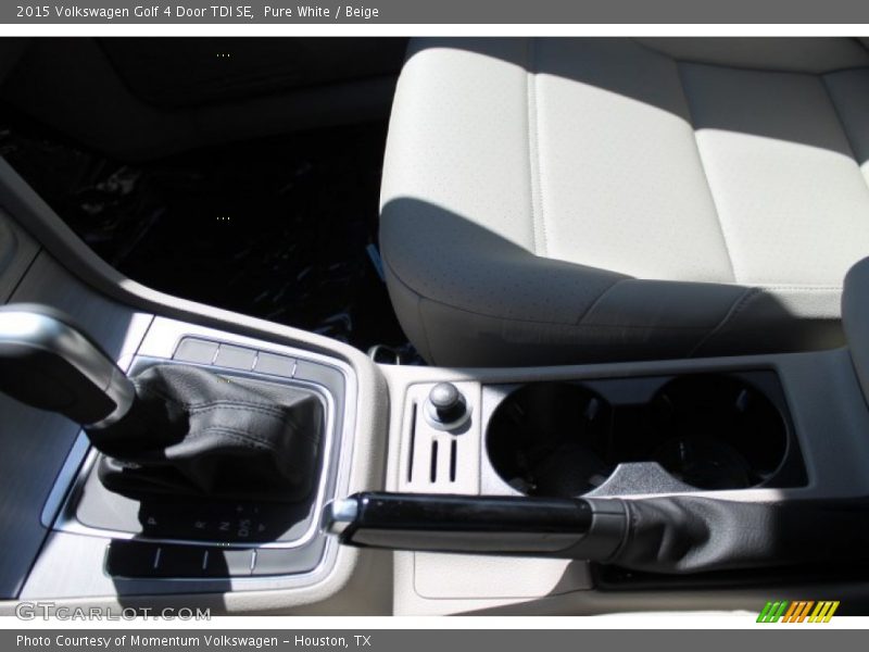 Pure White / Beige 2015 Volkswagen Golf 4 Door TDI SE