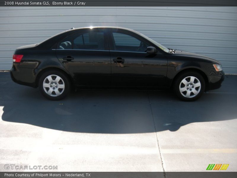 Ebony Black / Gray 2008 Hyundai Sonata GLS