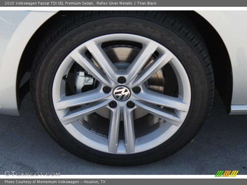 Reflex Silver Metallic / Titan Black 2015 Volkswagen Passat TDI SEL Premium Sedan