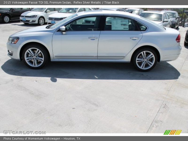 Reflex Silver Metallic / Titan Black 2015 Volkswagen Passat TDI SEL Premium Sedan