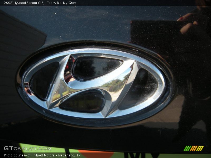 Ebony Black / Gray 2008 Hyundai Sonata GLS